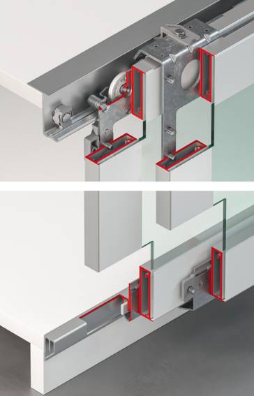 Μηχανισμός συρόμενη Häfele Slido F-Line31 50c, set